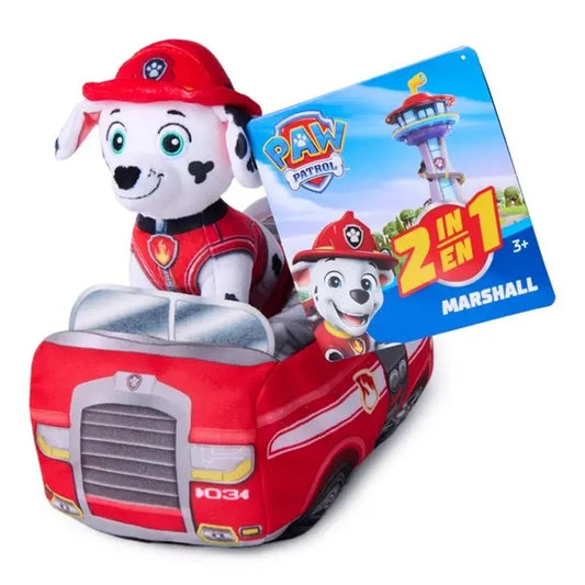 Psi Patrol - pluszowy Marschall w pojeździe