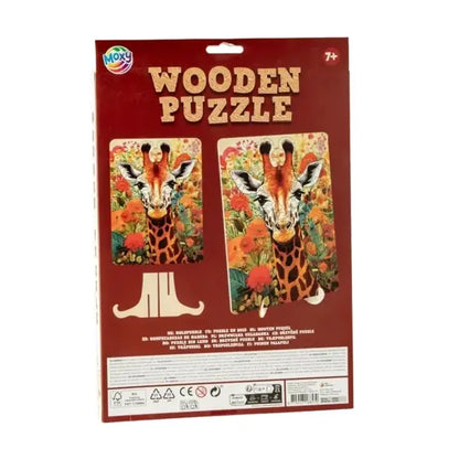 Drewniane puzzle - żyrafa 125 el.