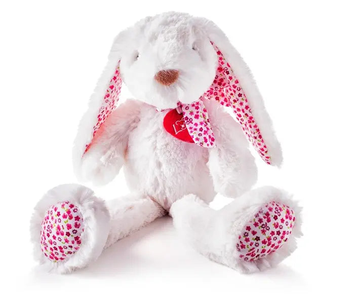 Pluszowy zając Ella biały, 38cm