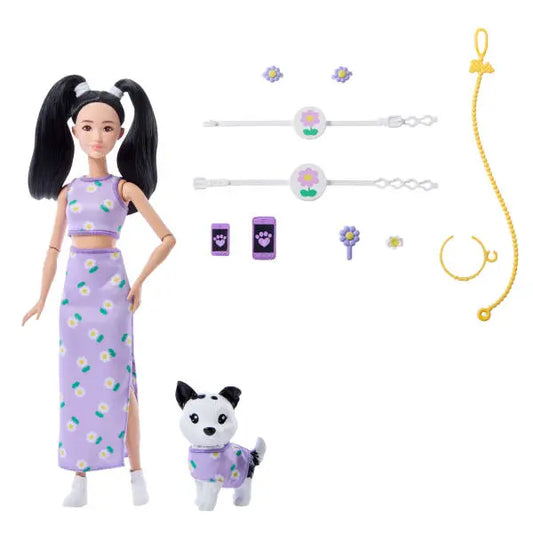 Barbie Twinning Looks, lalka + piesek