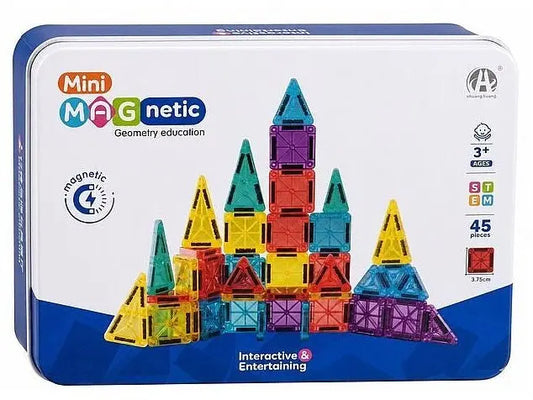 Klocki magnetyczne mini 45 elementów