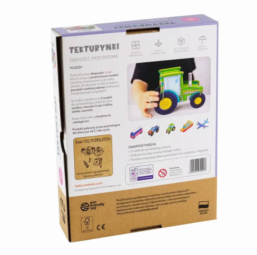 Gra tekturynki europuzzle pojazdy
