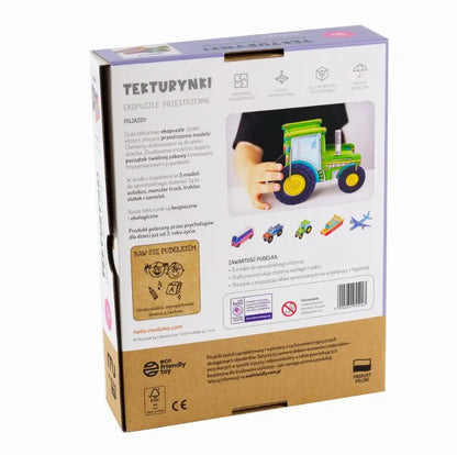 Gra tekturynki europuzzle pojazdy