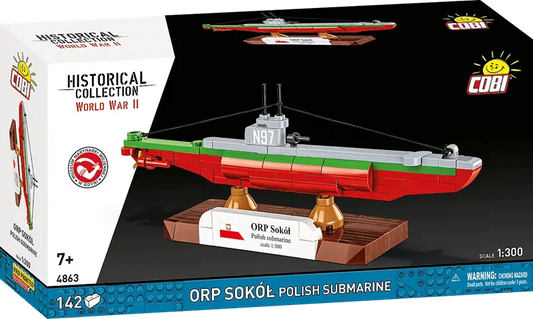 COBI HC WWII ORP Sokół Polish Submarine 142kl 4863