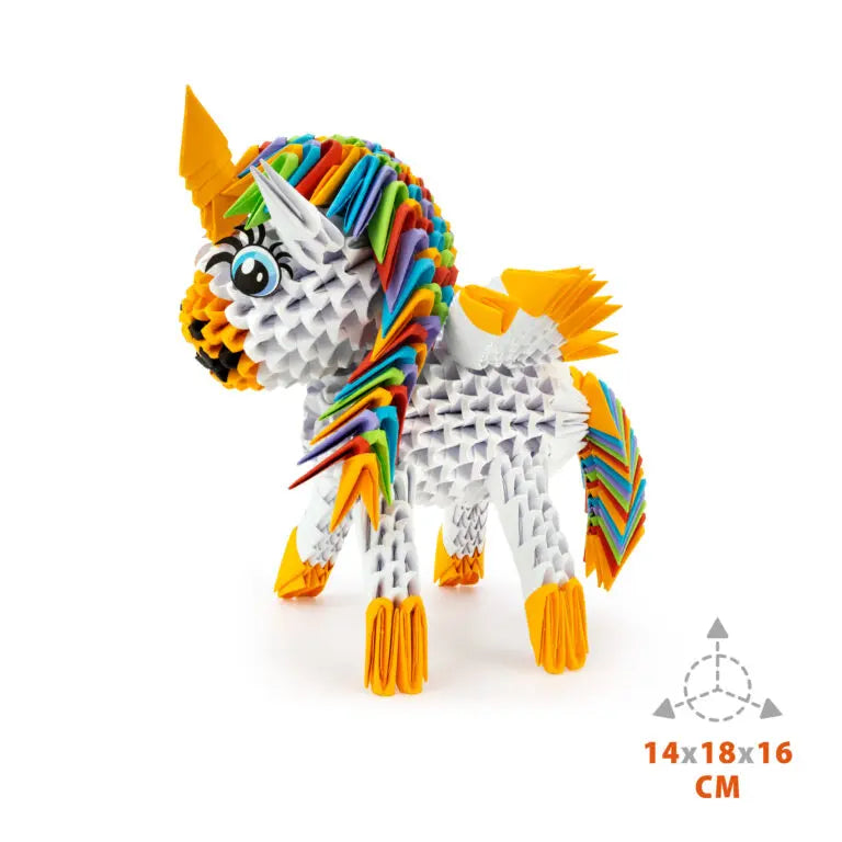 Origami 3d jednorożec