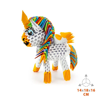 Origami 3d jednorożec