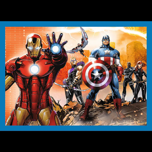 Puzzle 4w1 odważni avengersi /marvel