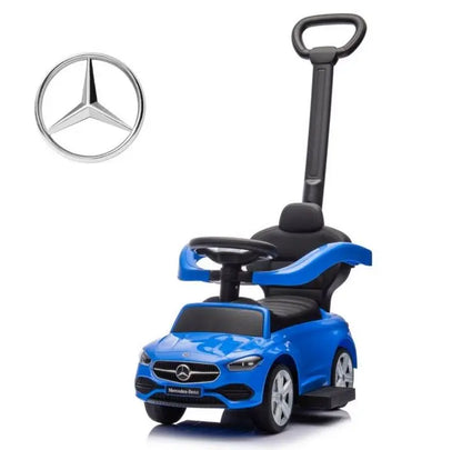 Jeździk z rączką Mercedes blue 6106 27157