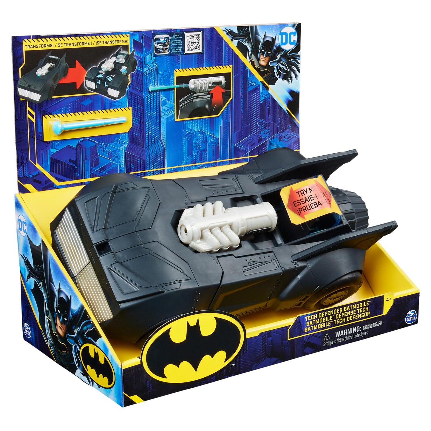 SPIN Batman Transf-Batmobil strzela 6062755