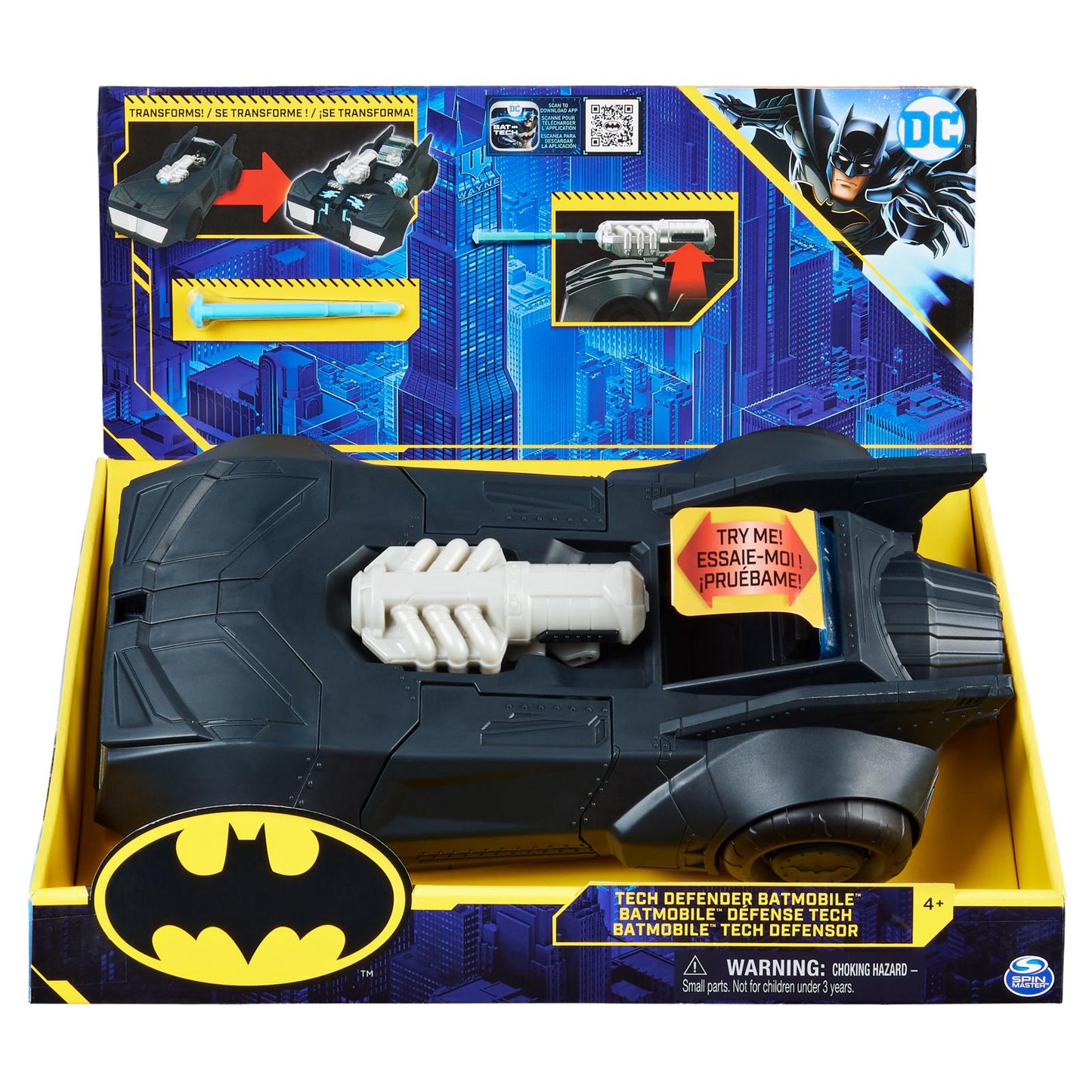 SPIN Batman Transf-Batmobil strzela 6062755
