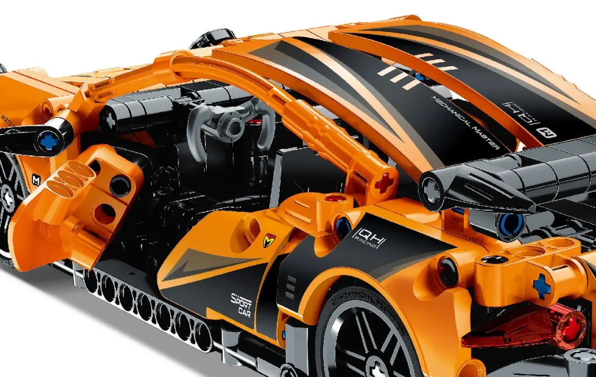 Immaster klocki auto pomarańczowe 490 elementów