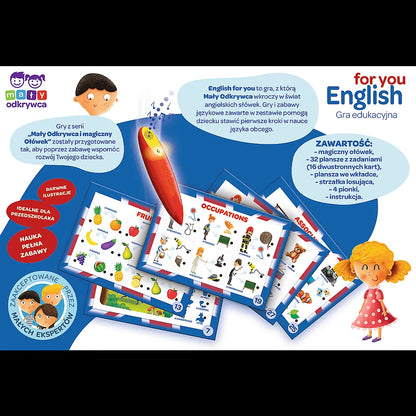 Mały odkrywca gra english for you magiczny ołówek