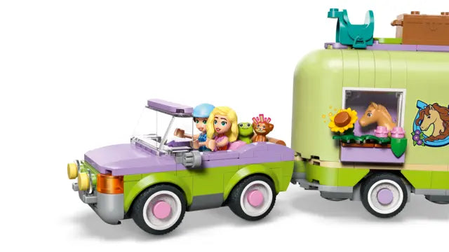 Lego Friends - Przyczepa z koniem i źrebaczkiem