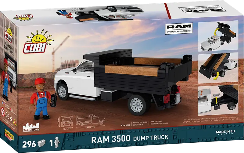 Klocki - RAM 3500 Dump Truck, 296 el.