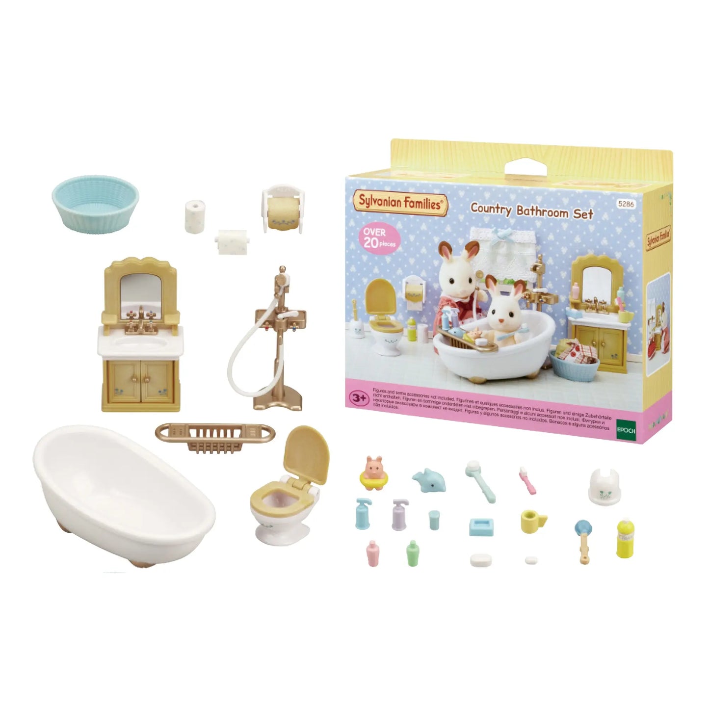 Sylvanian zestaw do łazienki w stylu wiejskim