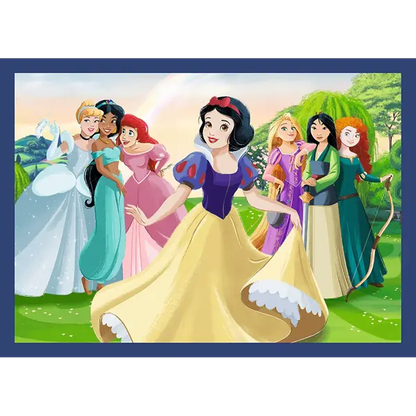 Puzzle Premium Plus Kids, Disney 4 x 88 el. Romantyczne księżniczki