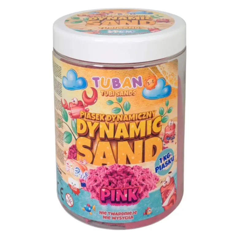 Piasek dynamiczny 1kg różowy