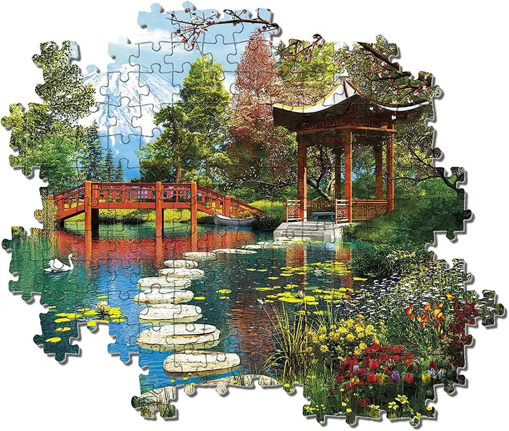 Clementoni puzzle 1000 hq gardens of fuji