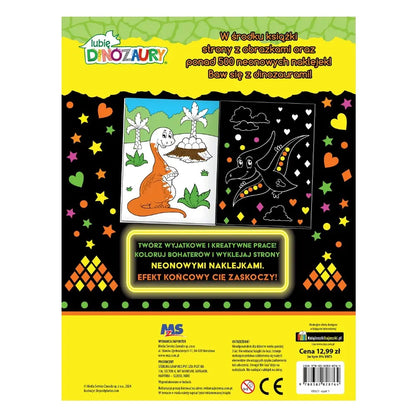 Lubię dinozaury neon moc koloru
