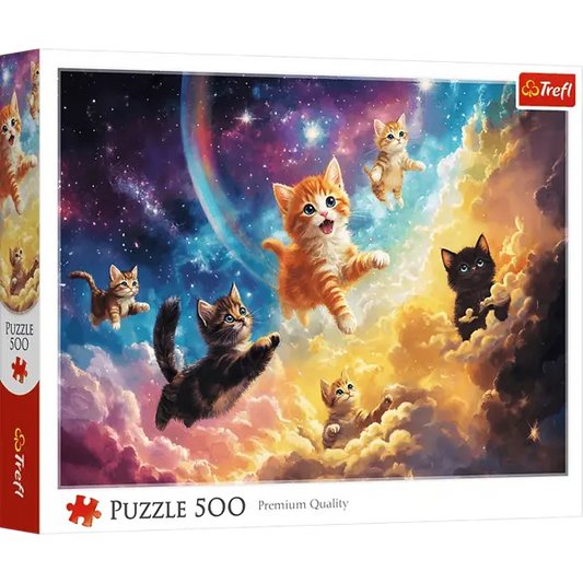 Puzzle 500 el. Kosmiczne kotki