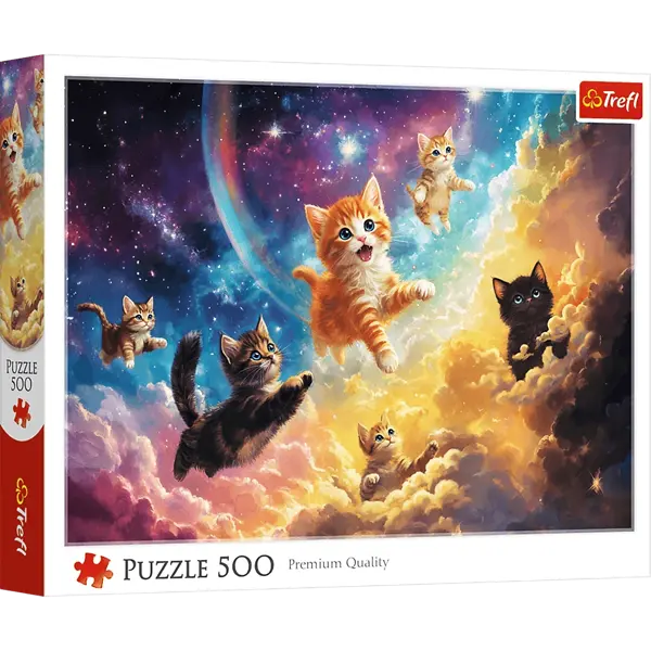 Puzzle 500 el. Kosmiczne kotki