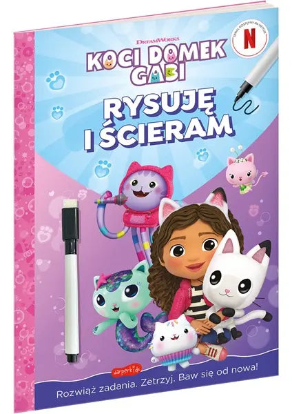 Książeczka - Koci Domek Gabi. Rysuję i ścieram