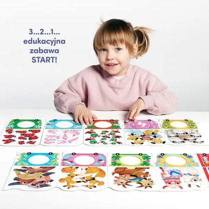 Puzzle z dziurką - Pociąg z cyferkami