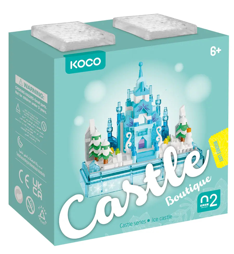 Klocki koco lodowy zamek 381 elementów
