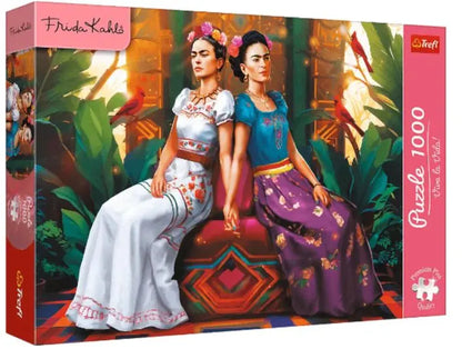Puzzle 1000 elementów Premium Plus Frida Kahlo Dwa oblicza