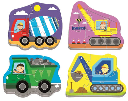 Puzzle baby classic pojazdy na budowie