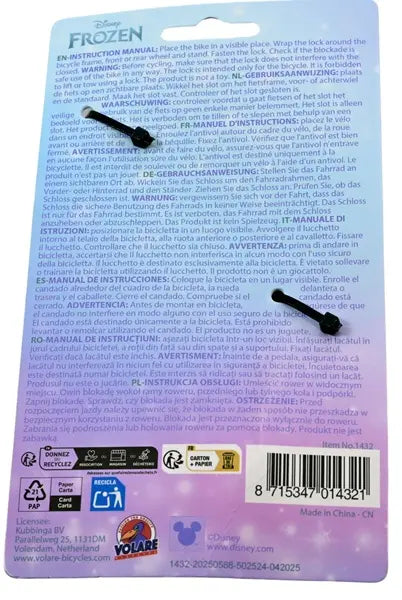 Blokada do roweru Frozen