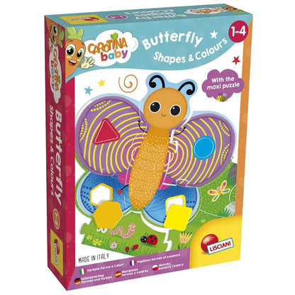 Lisciani carotina baby plus motyl kszttałty i kolory
