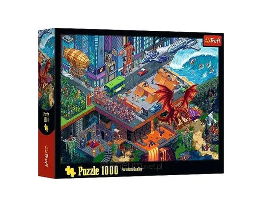 PUZZLE 1000 Miasto Pixel 10986