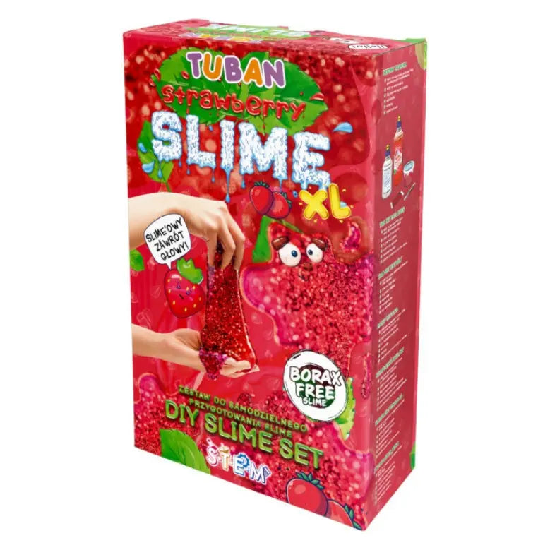 Tuban zestaw Slime DIY XL truskawka