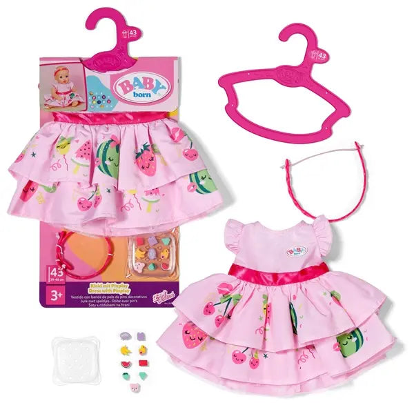 sukienka z opaską 43cm