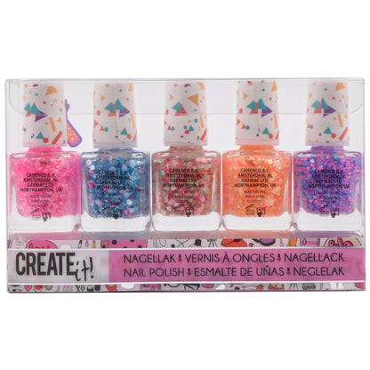Create it! lakier do paznokci confetti 5-pak