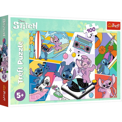 Puzzle 100 elementów wspomnienia lilo i stitch