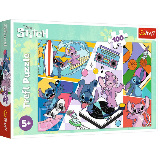 Puzzle 100 elementów wspomnienia lilo i stitch