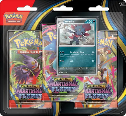 Karty Pokemon TCG Mega Evolution - Phantasmal Flames - 3 - Pack Blister