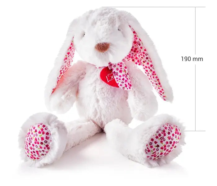 Pluszowy zając Ella biały, 38cm
