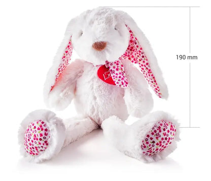 Pluszowy zając Ella biały, 38cm