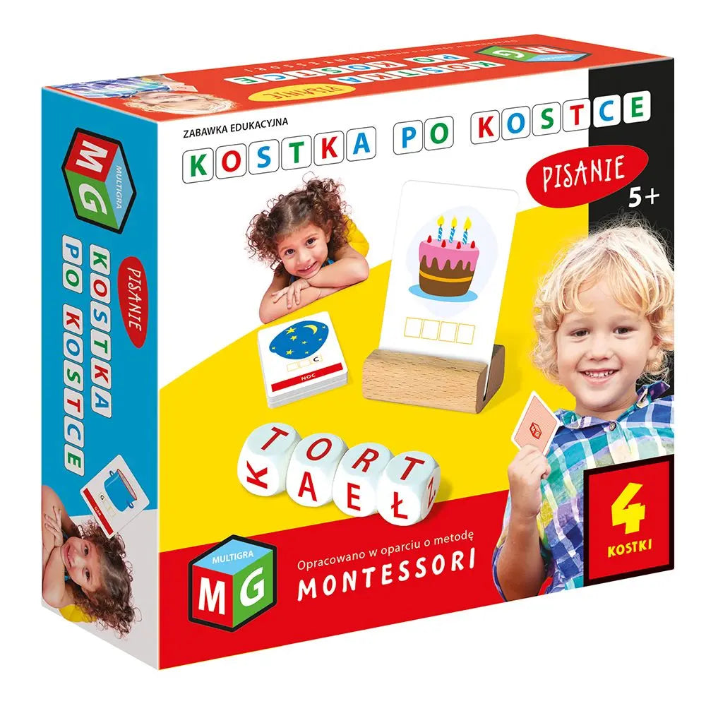 Montessori kostka po kostce-pisanie 4 kostki 05792