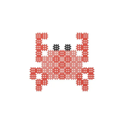 Klocki micro waffle 80 elementów krab