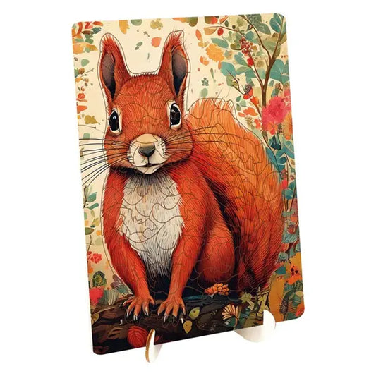 Drewniane puzzle - Wiewiórka 128el.