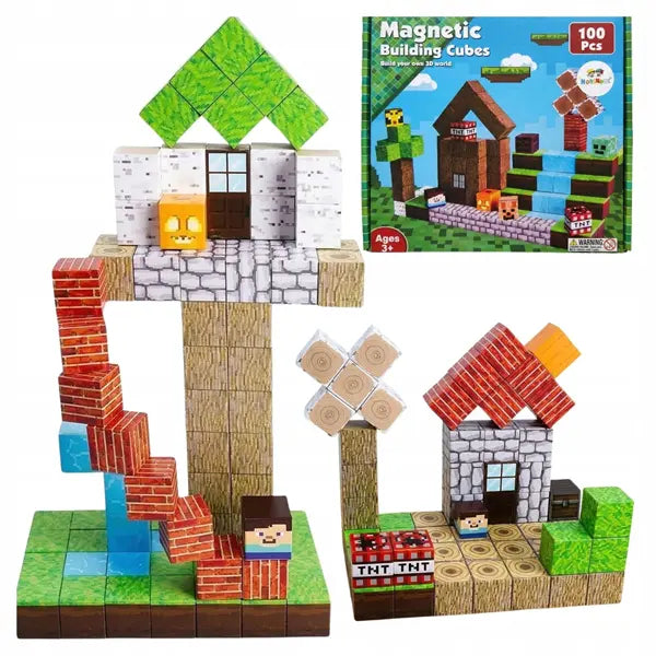 Klocki magnetyczne, sześciany 100el