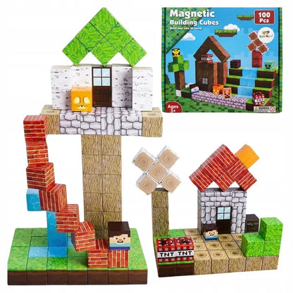 Klocki magnetyczne, sześciany 100el