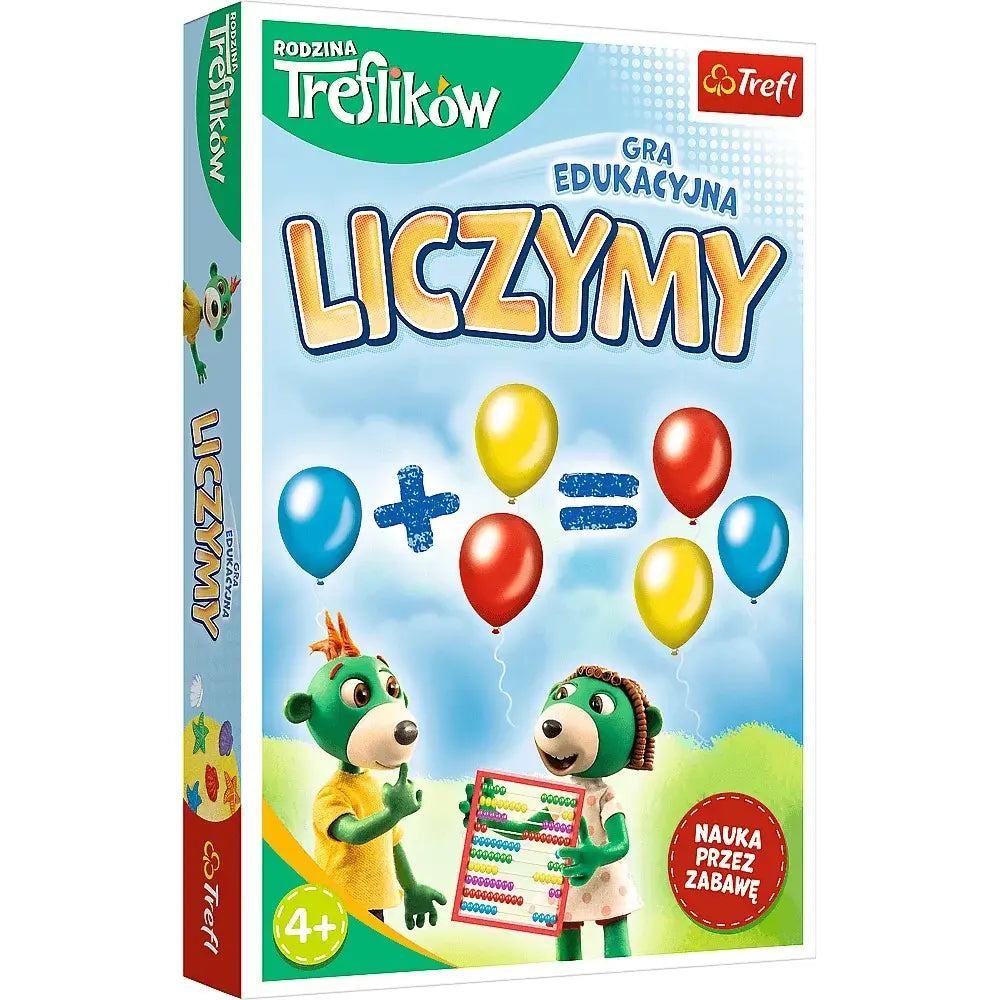 Gra liczymy rodzina treflików