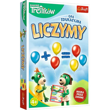 Gra liczymy rodzina treflików