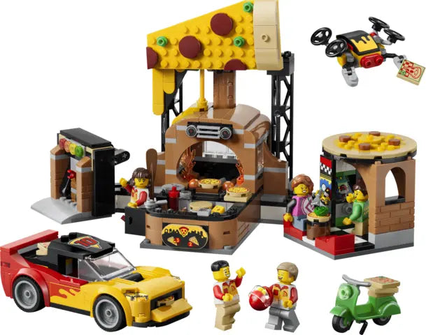 Lego City - Dostawa pizzy z pojazdami
