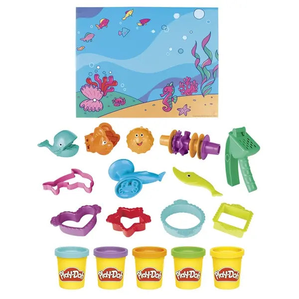 PlayDoh - Zestaw Ocean 5x tuba + akcesoria
